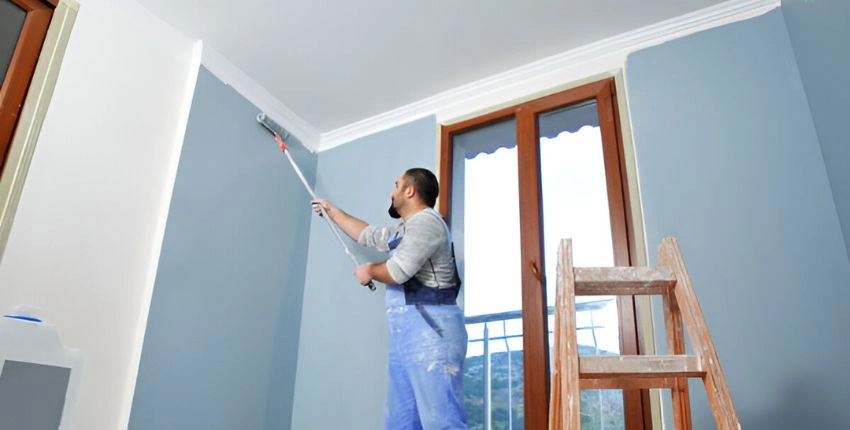 interior wall and ceiling